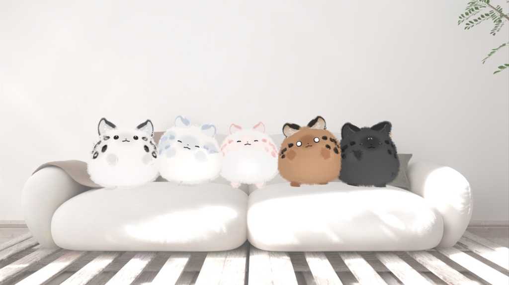 【無料】ユキヒョウはむテクスチャ【FREE】