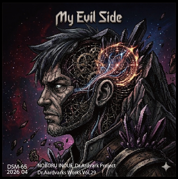 　"My Evil Side"　CDR版/DL版　プログレ　JAZZROCK　インストロック 