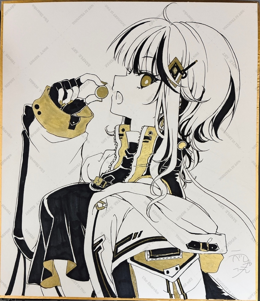 金+黒彩色原画「タクティカルドロップ」