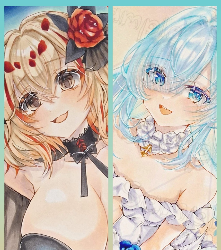B5サイズ 水彩紙　アズールレーン　イラスト