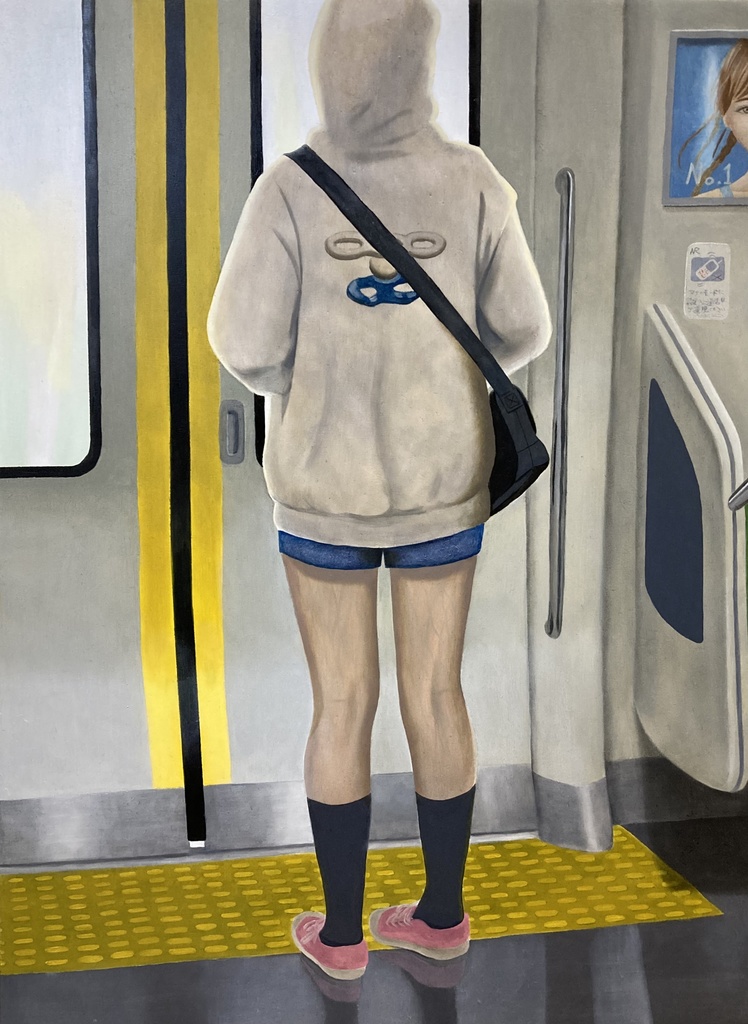 ガム噛んでそう(油彩ver.)