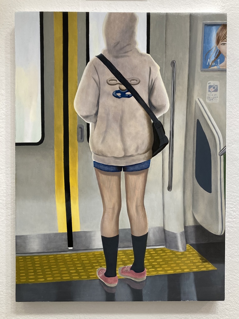 ガム噛んでそう(油彩ver.)