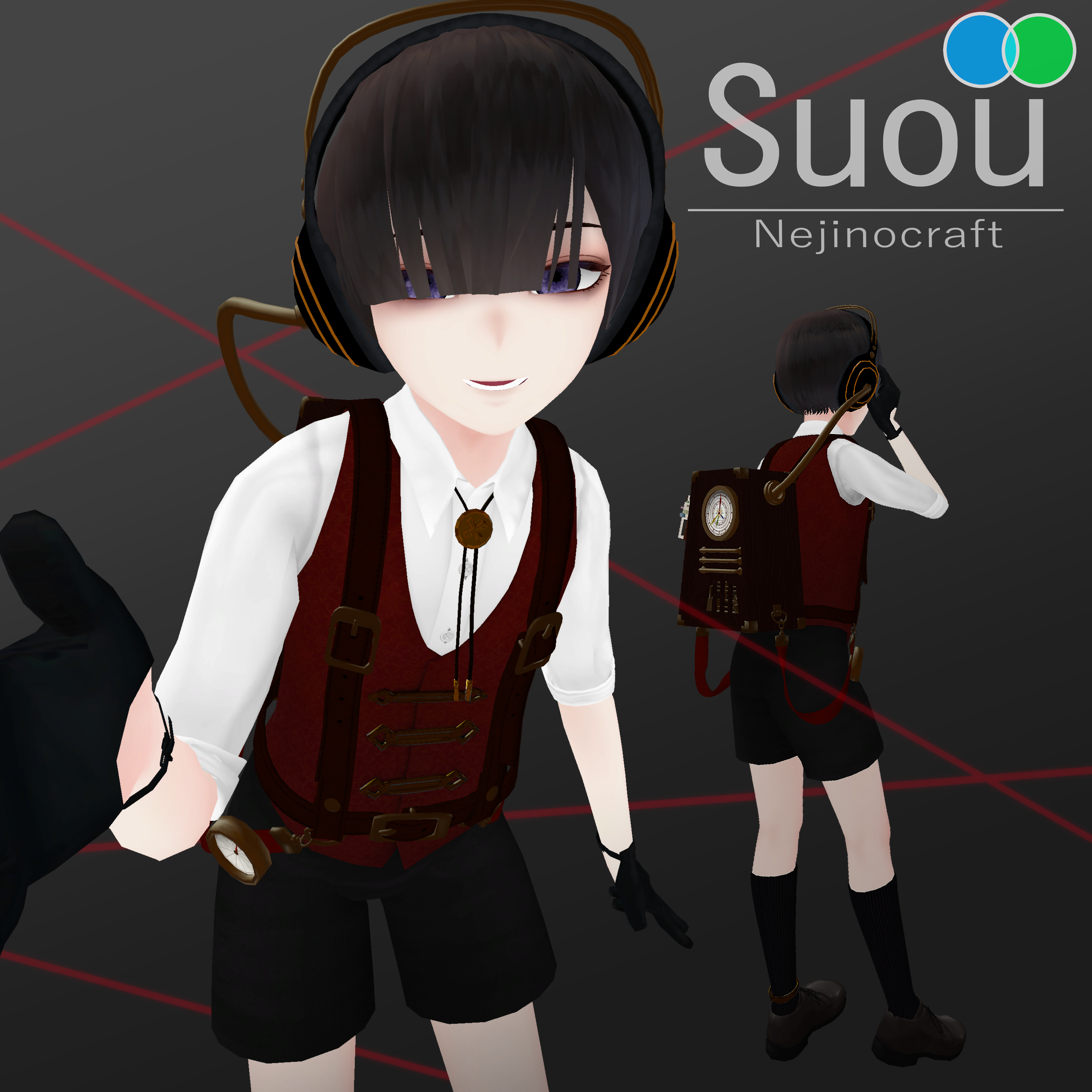 【VRM / VRChat想定 / 少年】Suou（スオウ）