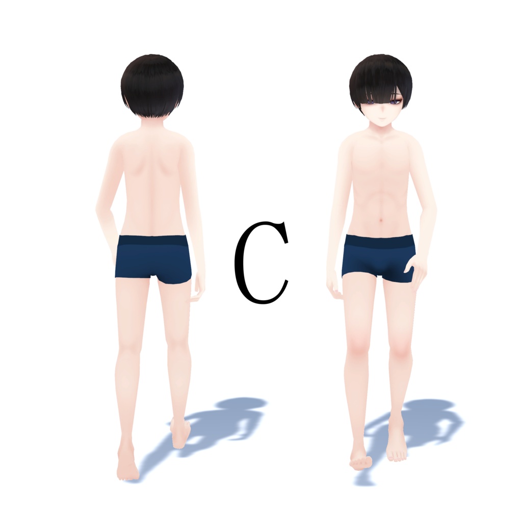 【VRM / VRChat想定 / 少年】Suou(スオウ)