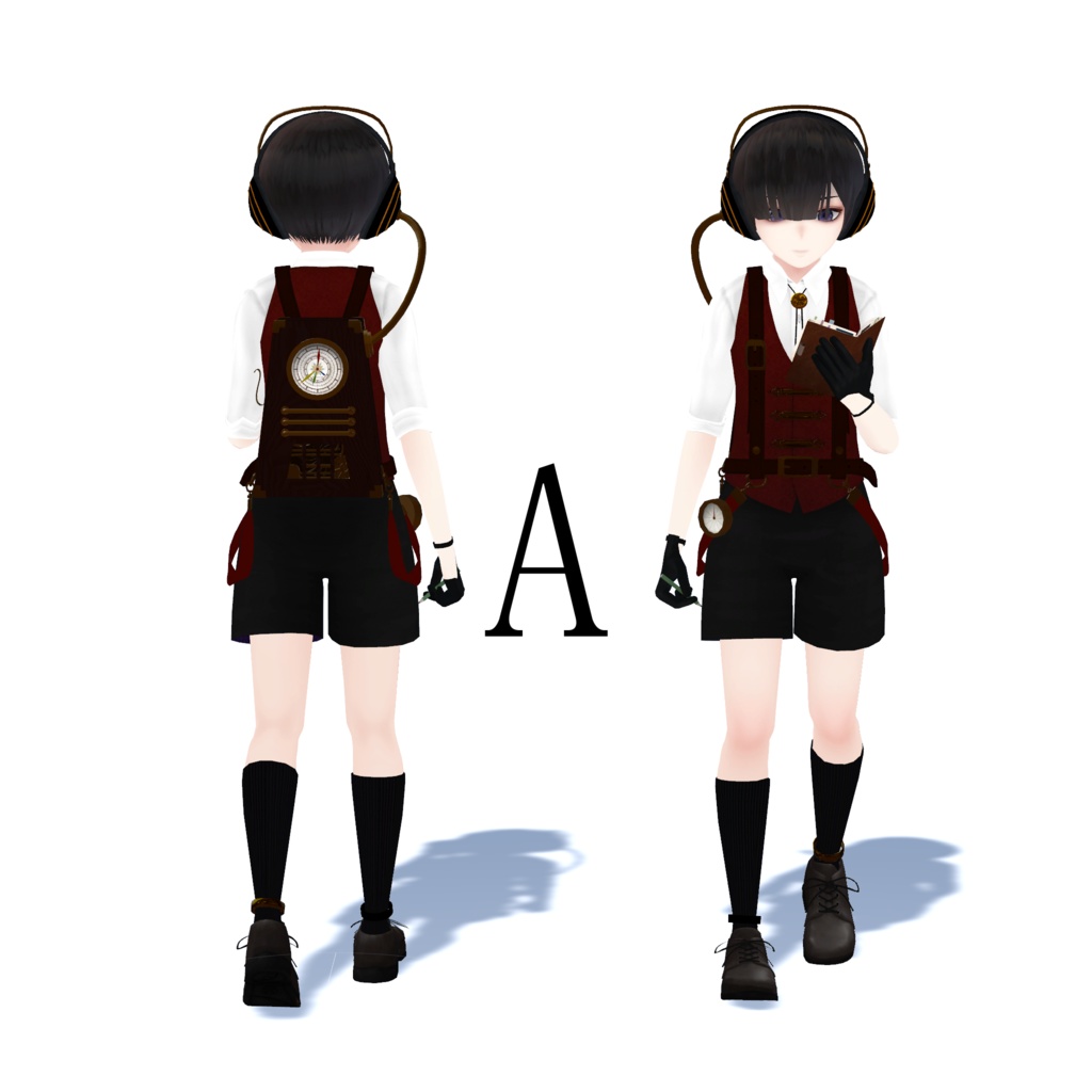 【VRM / VRChat想定 / 少年】Suou(スオウ)