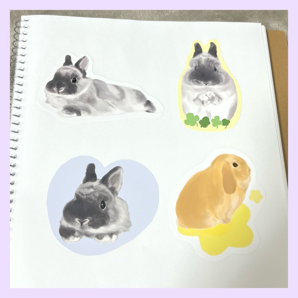 シール(うさぎ)