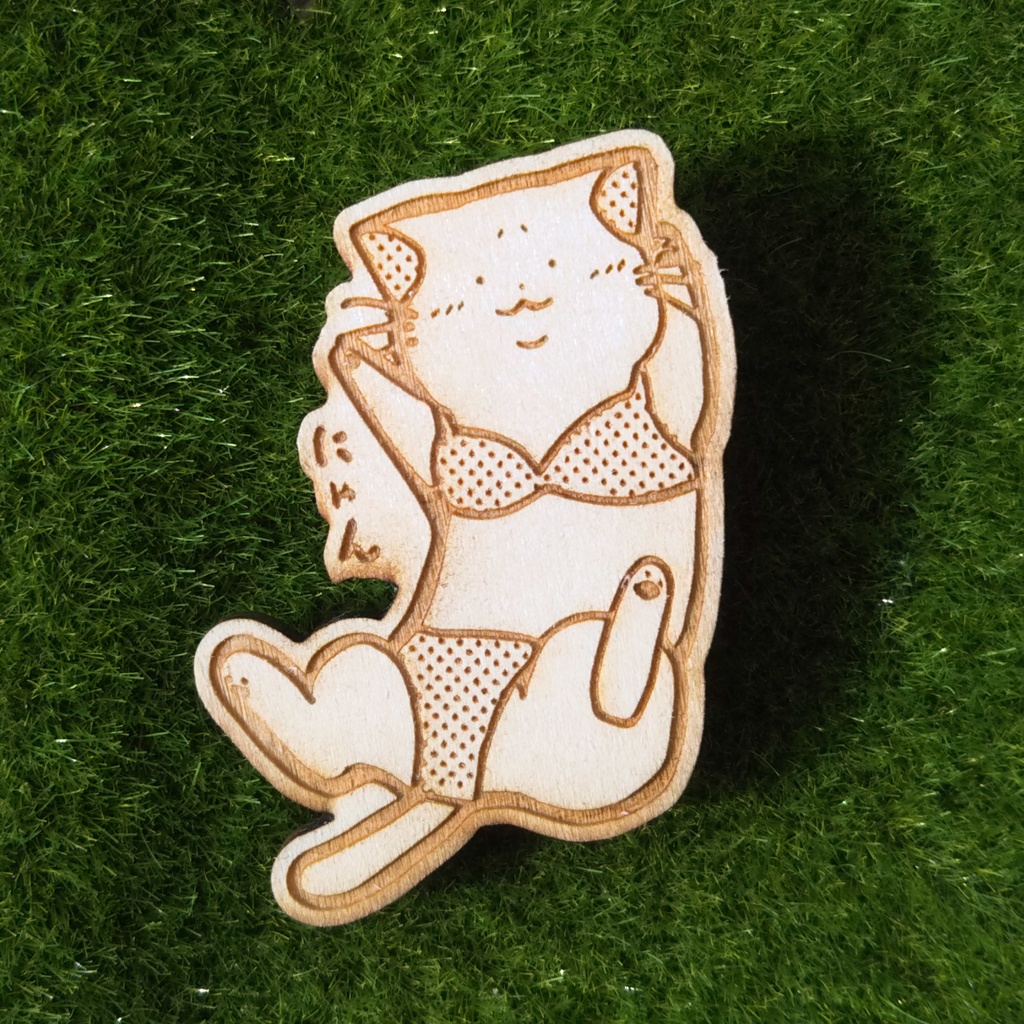 もちにゃんこバッジ