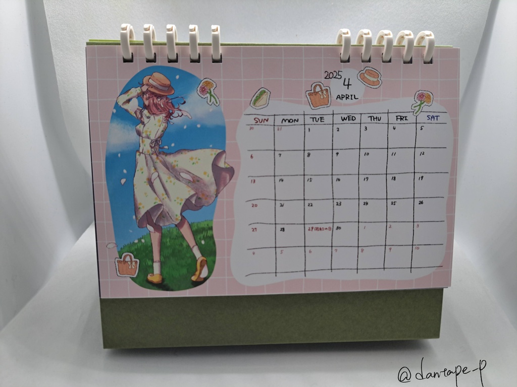 【オリジナル】卓上カレンダー(2025年4月始まり)