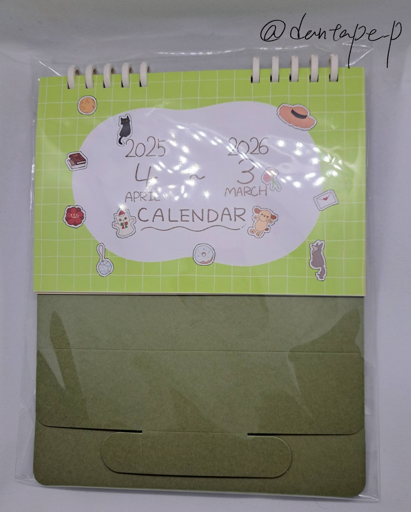 【オリジナル】卓上カレンダー(2025年4月始まり)