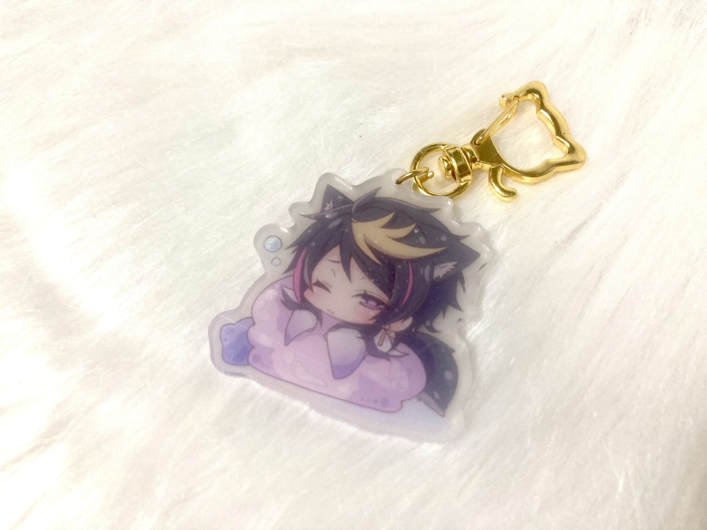 【非公式】Luxiem 5cm アクリルキーホルダー(ねこミミ)