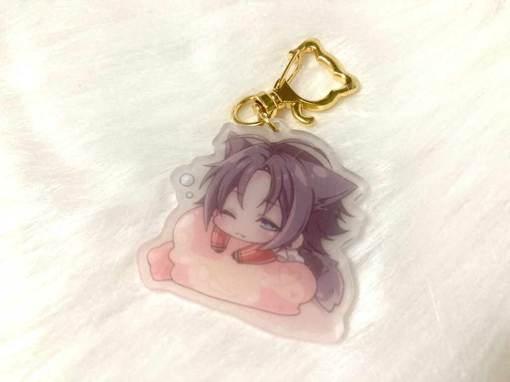 【非公式】Luxiem 5cm アクリルキーホルダー(ねこミミ)