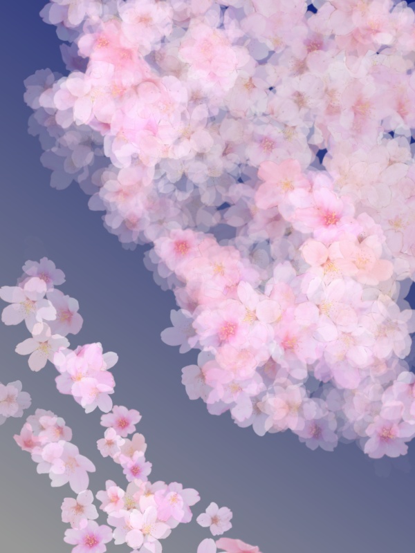 桜ブラシとペン先用素材