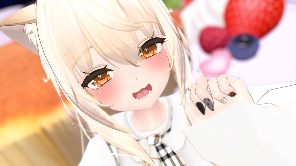 【舞夜(Maya)用】ばーばりーちぇっくネイル ネイルテクスチャ【VRC】