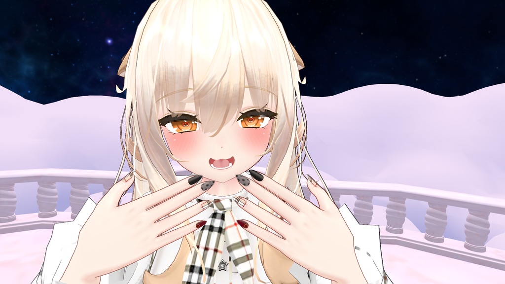 【舞夜(Maya)用】ばーばりーちぇっくネイル ネイルテクスチャ【VRC】