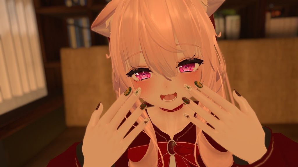 【舞夜(Maya)用】くりすますネイル ネイルテクスチャ【VRC】