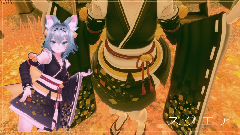 【竜胆(RINDO)用】着物テクスチャ素材【VRC】