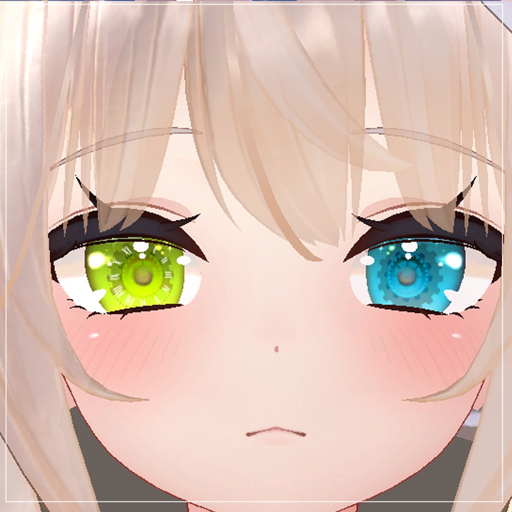 【舞夜(Maya)用】くろっくアイ 目テクスチャ【VRC】