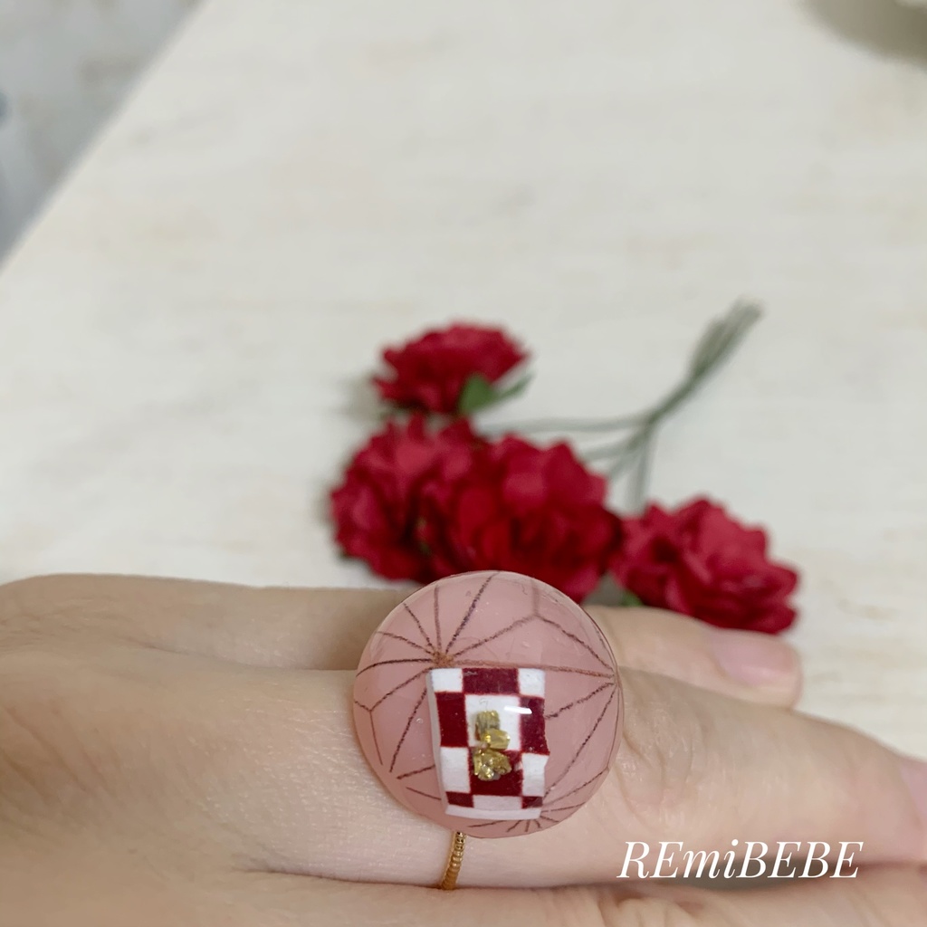 鬼滅の刃 竈門禰󠄀豆子モチーフ リング