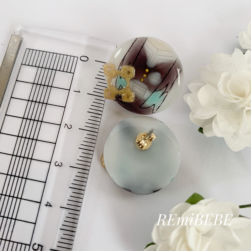 鬼滅の刃 時任無一郎モチーフ 耳ピタピアス