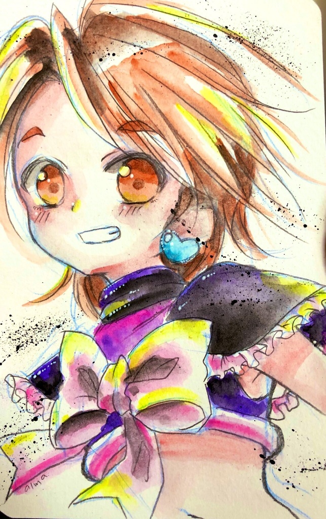 ハガキサイズ原画⑦～⑫(全18枚)