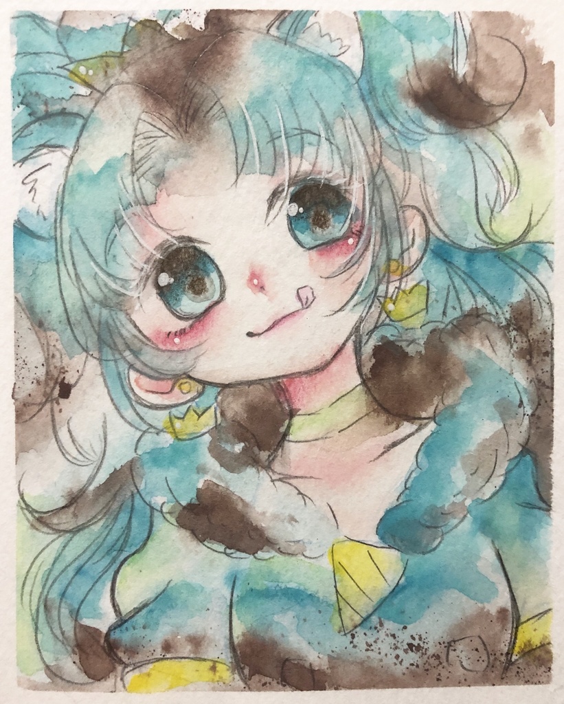 【原画】チョコミントジェラート