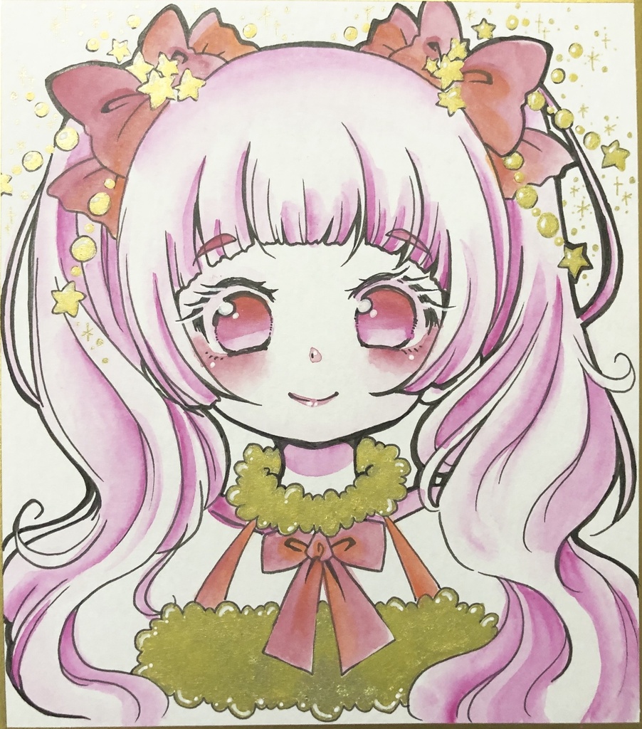 ミニ色紙「キュアミルキー」「キュアハート」「キュアマシェリ」