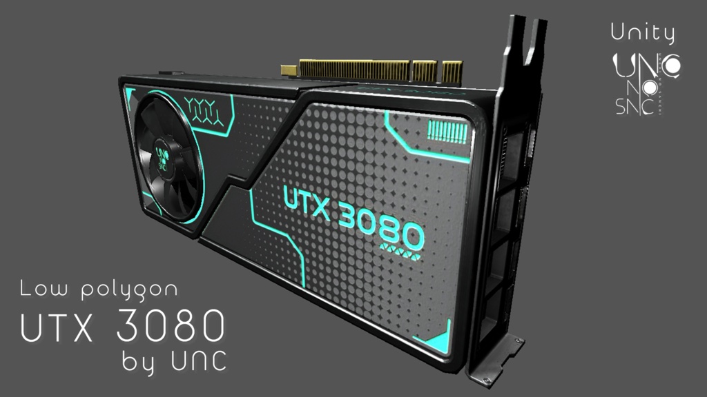 【無料】 3Dモデル「UTX_3080」カラバリ7色有り 【Free】 3D model "UTX_3080" with 7 color variations