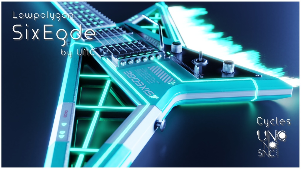 3Dモデル「Sixedge」カラバリ8色あり