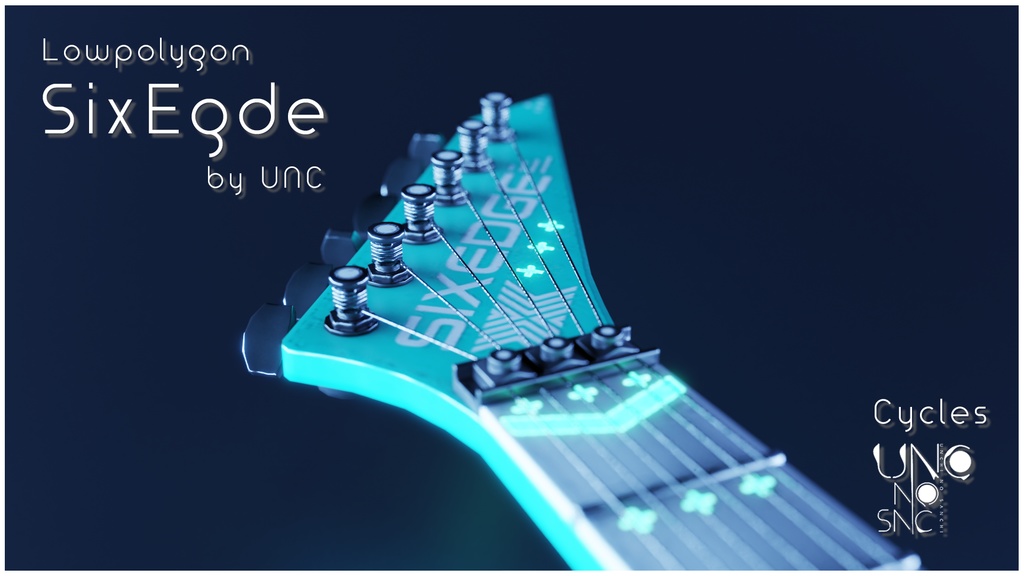 3Dモデル「Sixedge」カラバリ8色あり