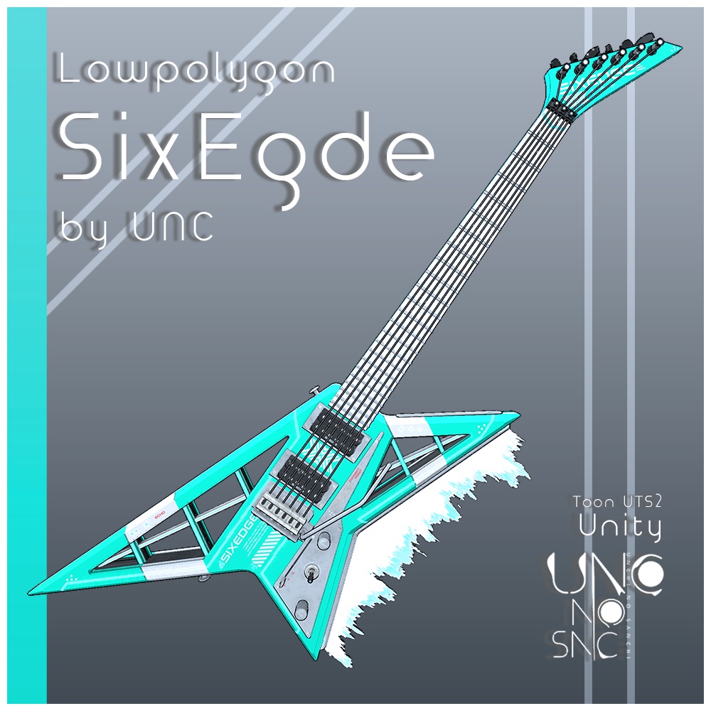 3Dモデル「Sixedge」カラバリ8色あり