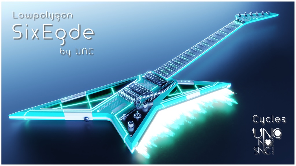 3Dモデル「Sixedge」カラバリ8色あり