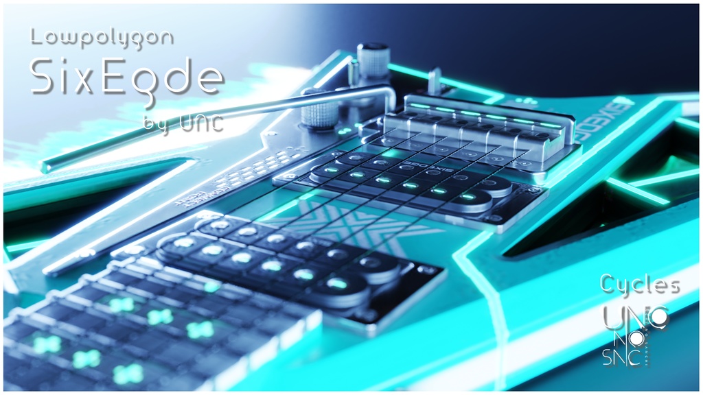 3Dモデル「Sixedge」カラバリ8色あり