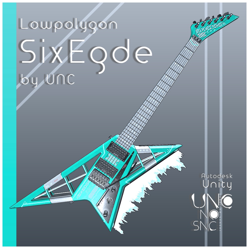 3Dモデル「Sixedge」カラバリ8色あり