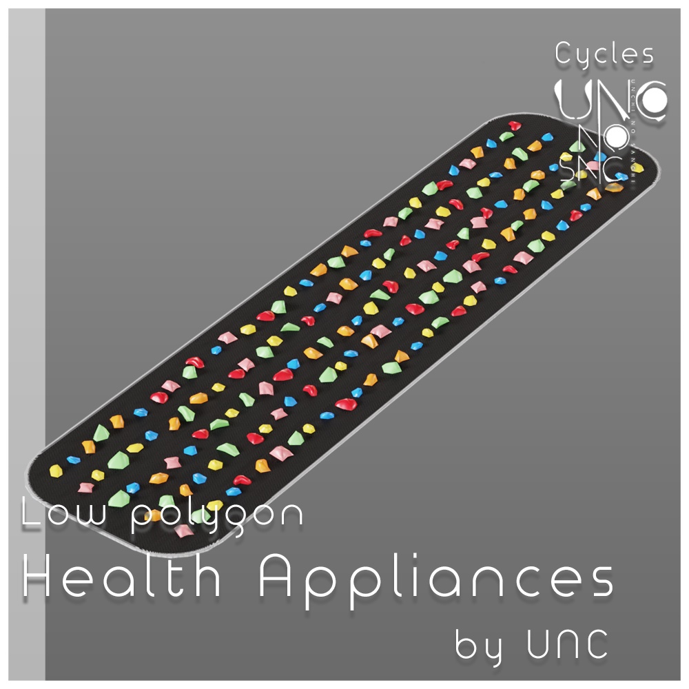 【無料】3Dモデル「健康器具セット5種(Health_appliances)」