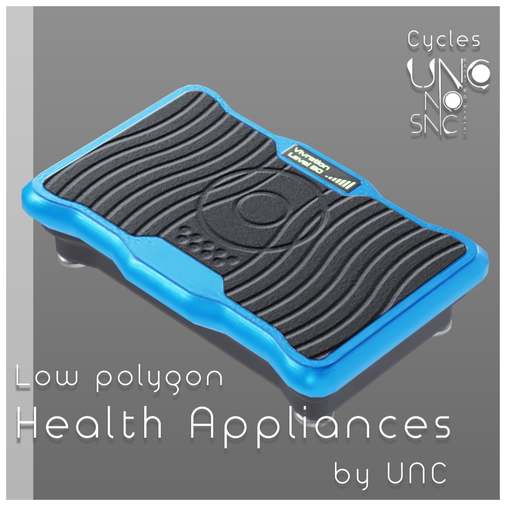 【無料】3Dモデル「健康器具セット5種(Health_appliances)」