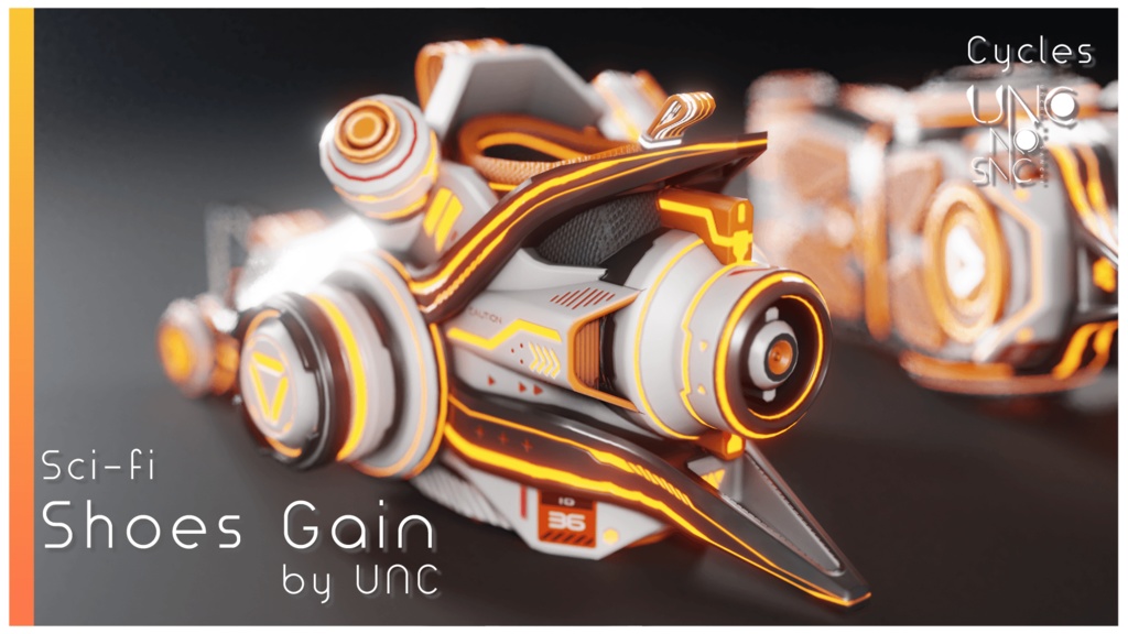 3Dモデル「Gain v2.0」カラバリ7色有り