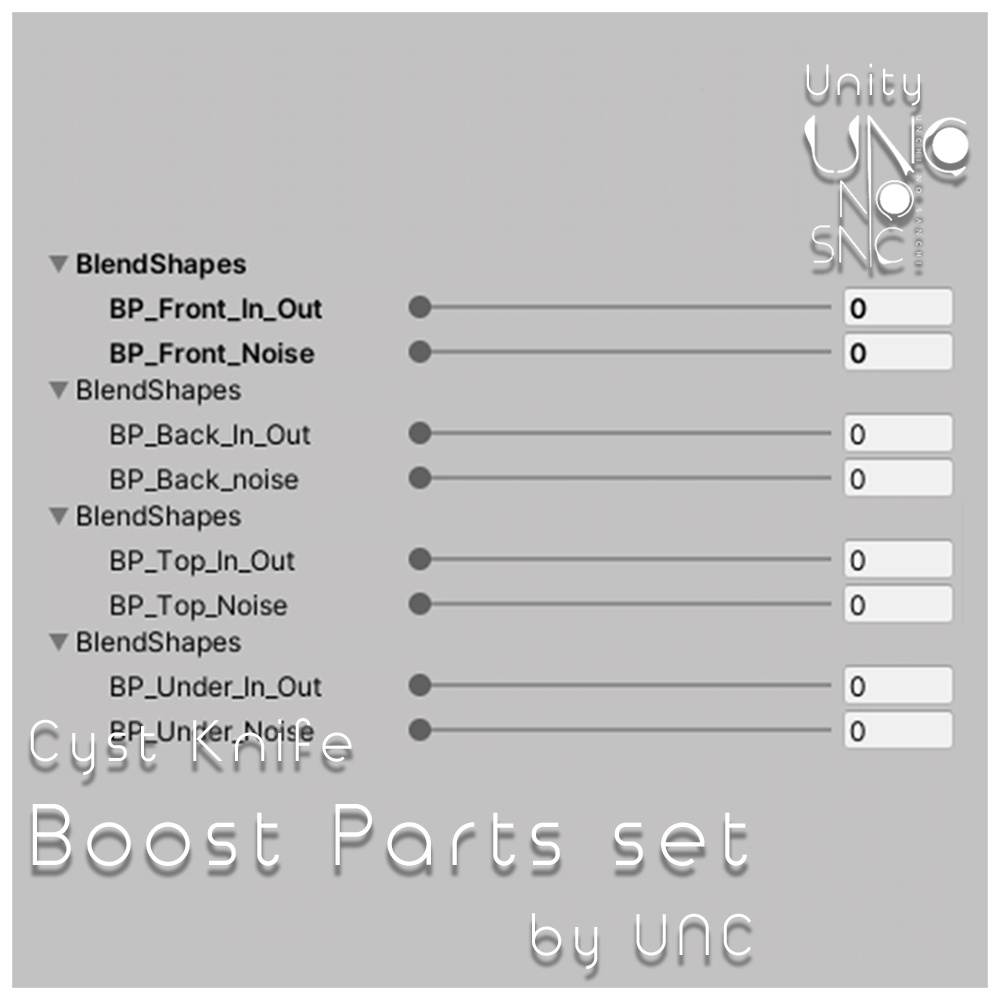 3Dモデル「Cyst Boost Parts set」カラバリ12色あり