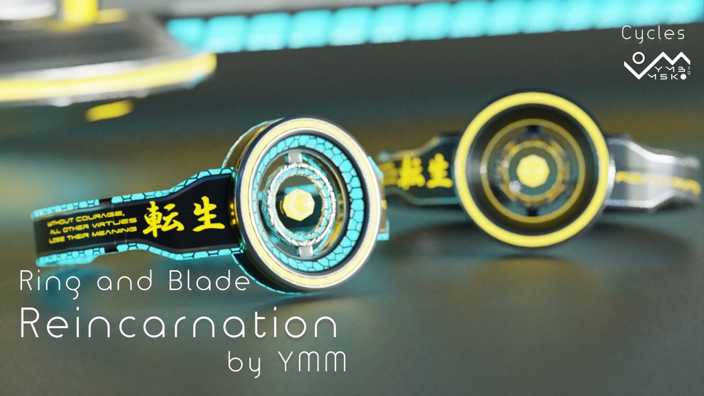 【無料】3Dモデル「Reincarnation」カラバリ4有り 単色版有り