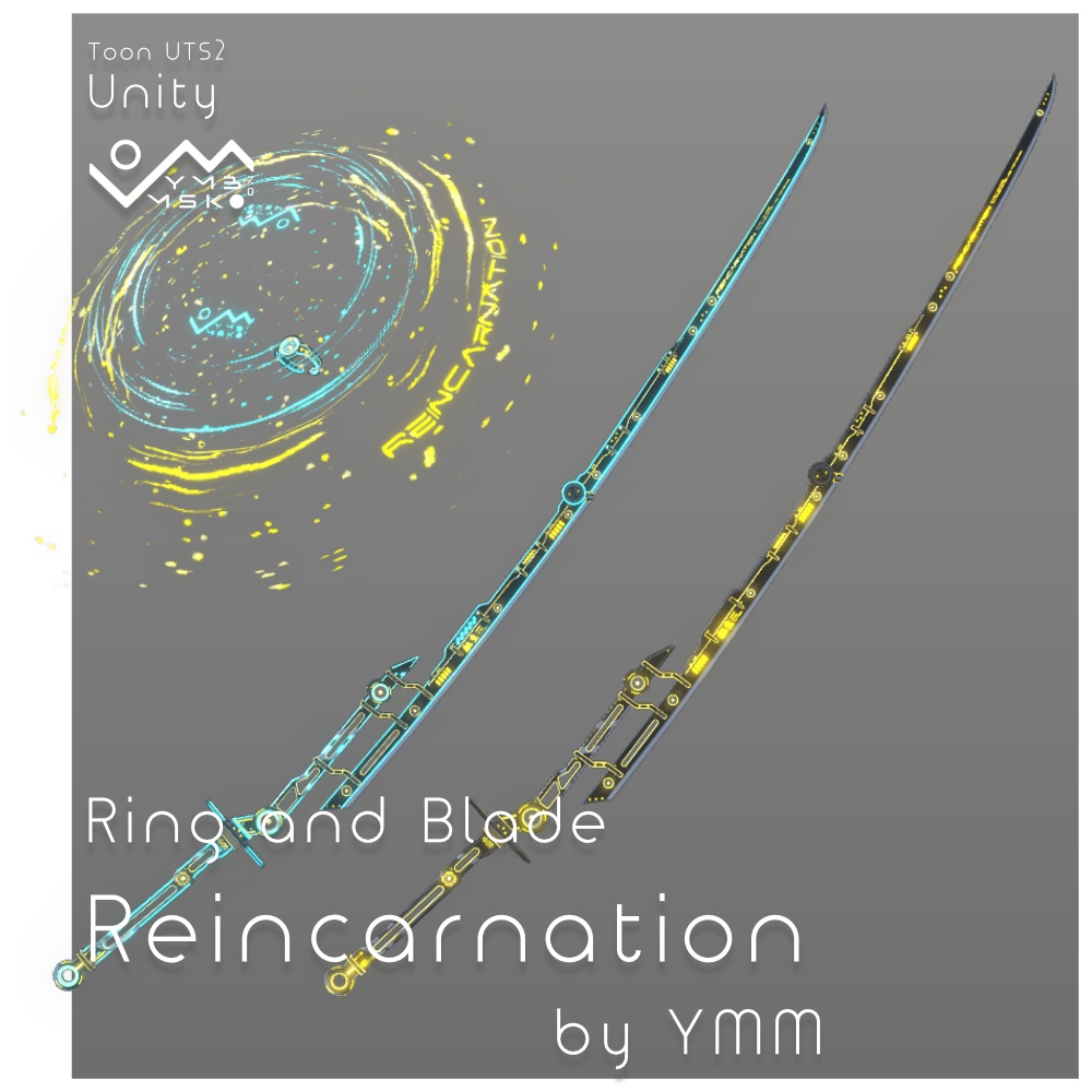 【無料】3Dモデル「Reincarnation」カラバリ4有り 単色版有り