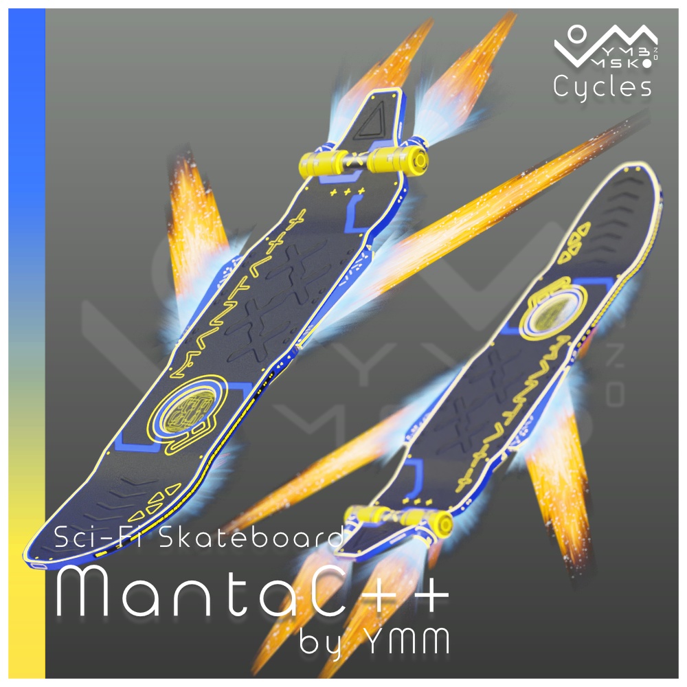 3Dモデル「MantaC++」カラバリ7色有り