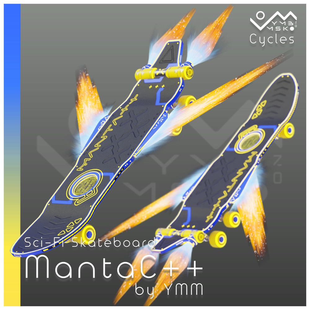 3Dモデル「MantaC++」カラバリ7色有り