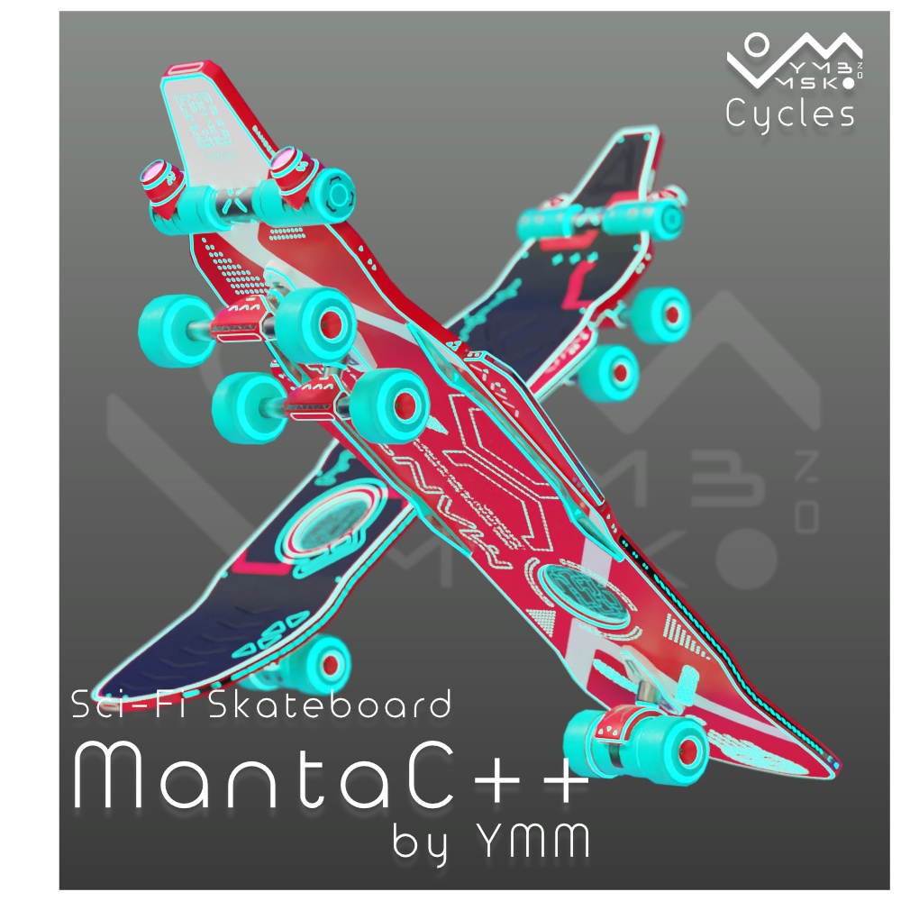 3Dモデル「MantaC++」カラバリ7色有り