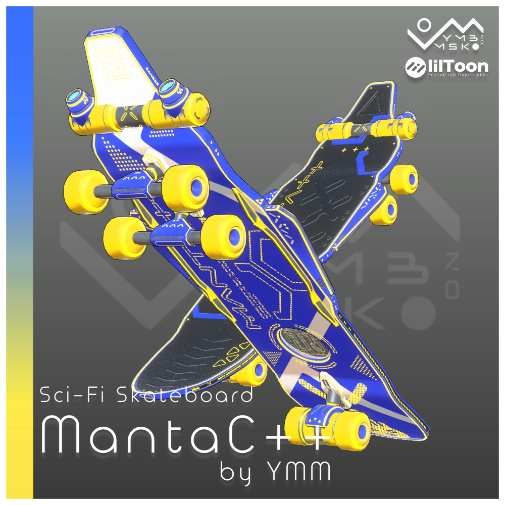 3Dモデル「MantaC++」カラバリ7色有り