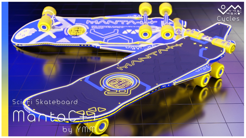 3Dモデル「MantaC++」カラバリ7色有り