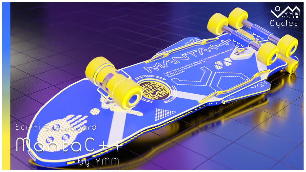 3Dモデル「MantaC++」カラバリ7色有り