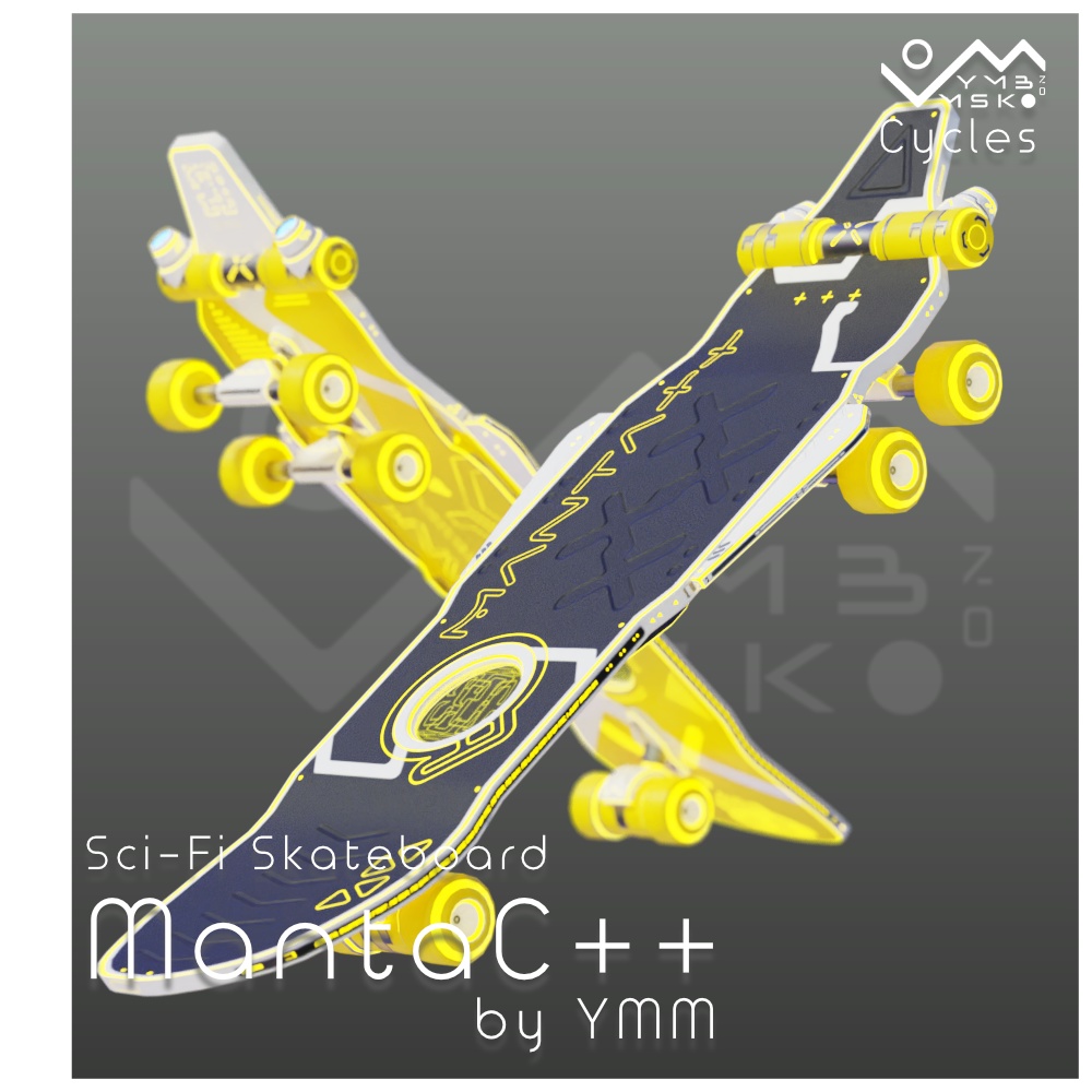 3Dモデル「MantaC++」カラバリ7色有り