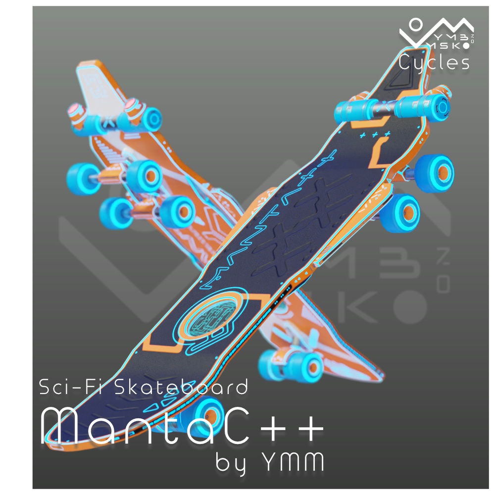 3Dモデル「MantaC++」カラバリ7色有り