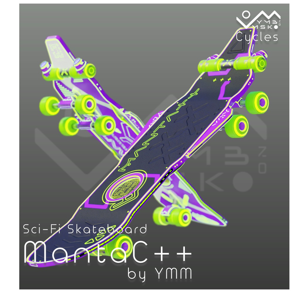 3Dモデル「MantaC++」カラバリ7色有り