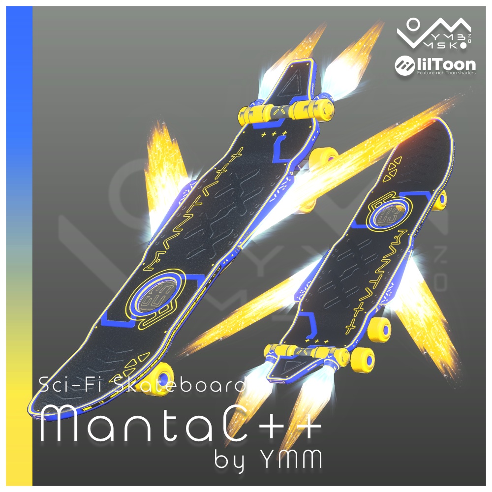 3Dモデル「MantaC++」カラバリ7色有り