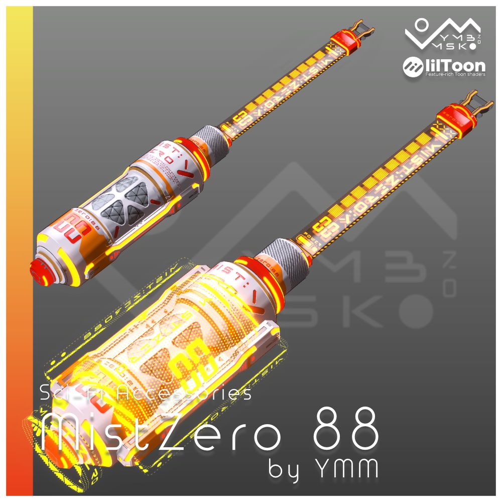 【無料】3Dモデル「MistZero 88」PB対応 カラバリ5色有